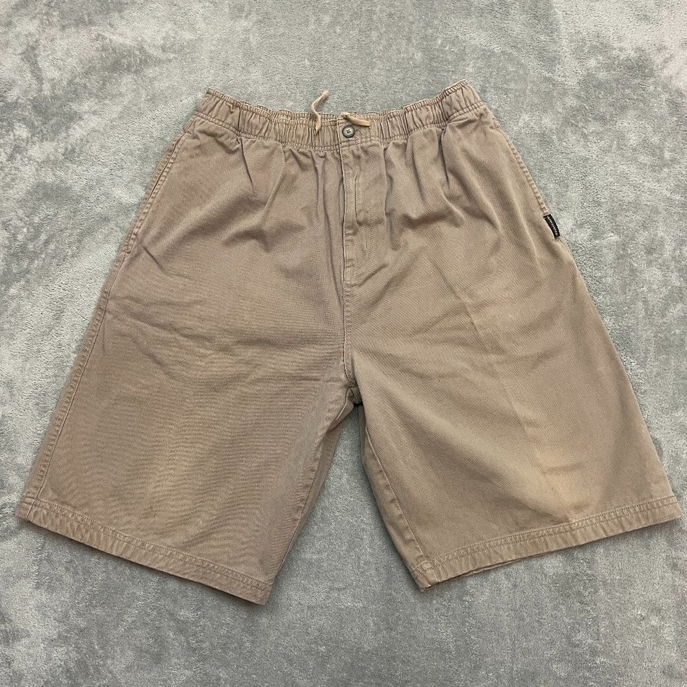 Vintage Sideout Men's Cotton 9" Inseam Tan Shorts sz M